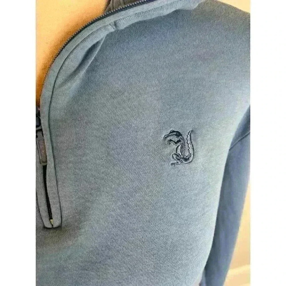 Peter Millar Women's Blue Quarter Zip Pullover Golf Gator Embroidered Size L - Picture 3 of 11